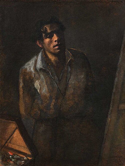 Autoportrait à la palette, 1922, Ary Arcadie Lochakow