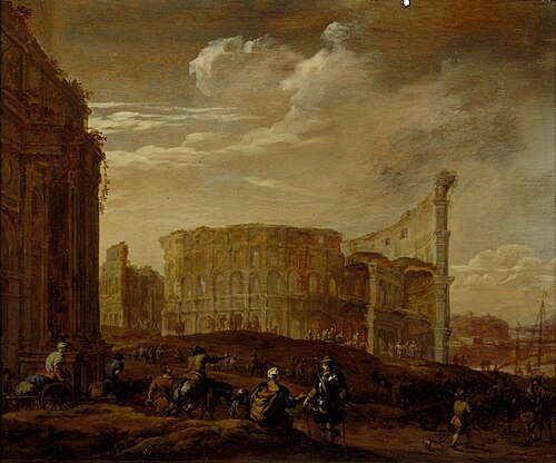 the Colosseum at Rome, 1660, Jacob van der Ulft