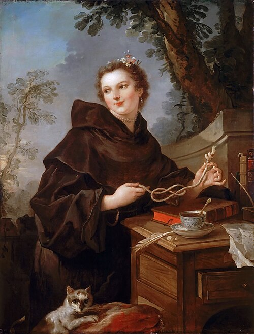 Portrait de Louise-Anne de Bourbon Condé, Mademoiselle de Charolais, 1730, Charles-Joseph Natoire