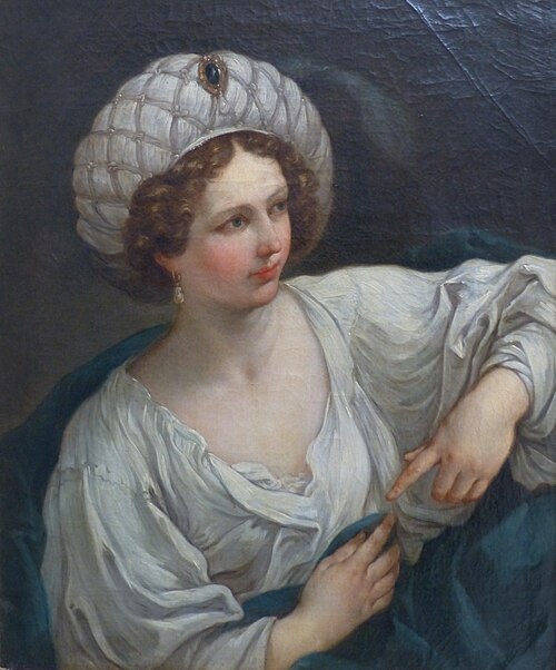 Jeune femme en Sibylle d'après Guido Reni, 1730, Charles-Joseph Natoire
