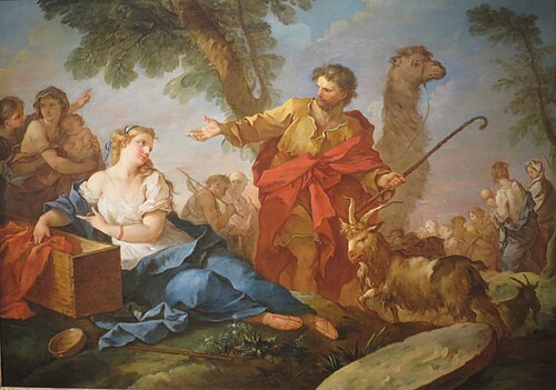 Jacob et Rachel quittent la maison de Laban, 1732, Charles-Joseph Natoire