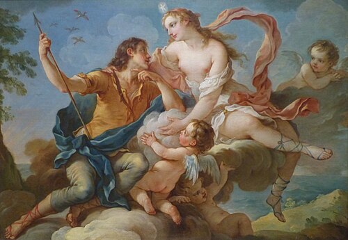 Vénus & Adonis ou Aurore & Céphale, 1750, Charles-Joseph Natoire