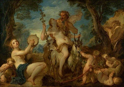 Bacchantes and Satyrs, 1744, Charles-Joseph Natoire
