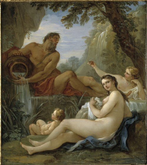 A River and a Fountain Nymph, 1800, Charles-Joseph Natoire
