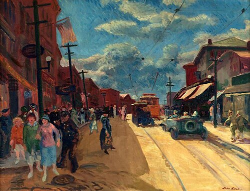 Main Street, Gloucester, 1917, John French Sloan