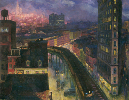 The City from Greenwich Village, 1922, John Sloan