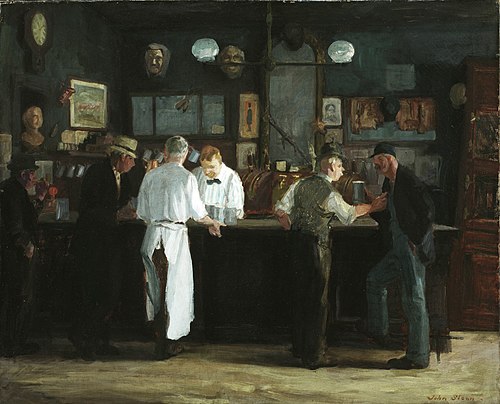 McSorley's Bar, 1912, John Sloan