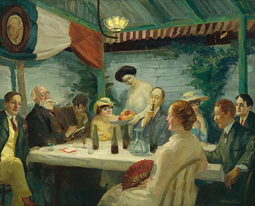 Yeats at Petitpas', 1914, John Sloan