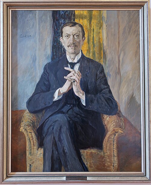Porträt von Karl Ernst Osthaus, 1916, Bernhard Pankok