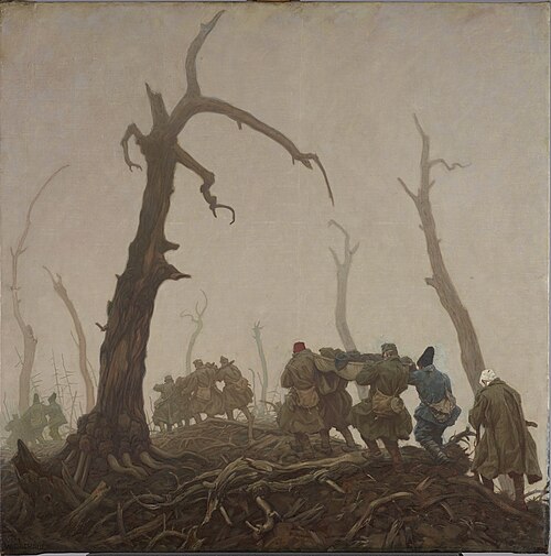 Verwundetentransport, 1916, Wilhelm Dachauer