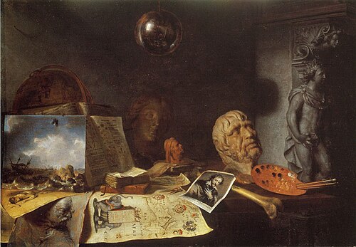 Corner of a painter's studio, 1646, Simon Luttichuys
