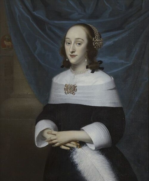 Portrait de Johanna de Lange (1635-1673), 1655, Isaac Luttichuys