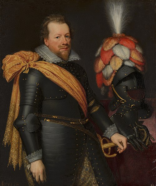 Portret van een onbekende officier, 1612, Jan van Ravesteyn