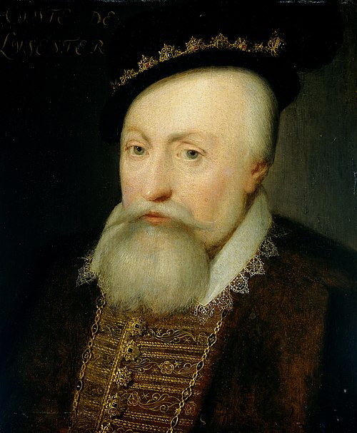 Portrait of Robert Dudley (1532-88), Earl of Leicester, 1621, Jan van Ravesteyn