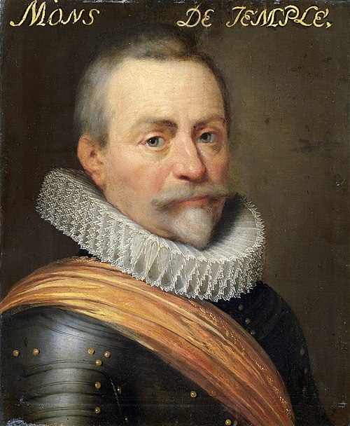 Portrait of Olivier van den Tempel (1540-1603), Lord of Corbeecke, 1621, Jan van Ravesteyn