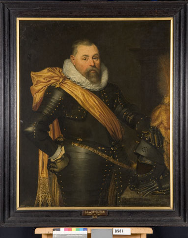 Portret van een onbekende officier, 1615, Jan van Ravesteyn