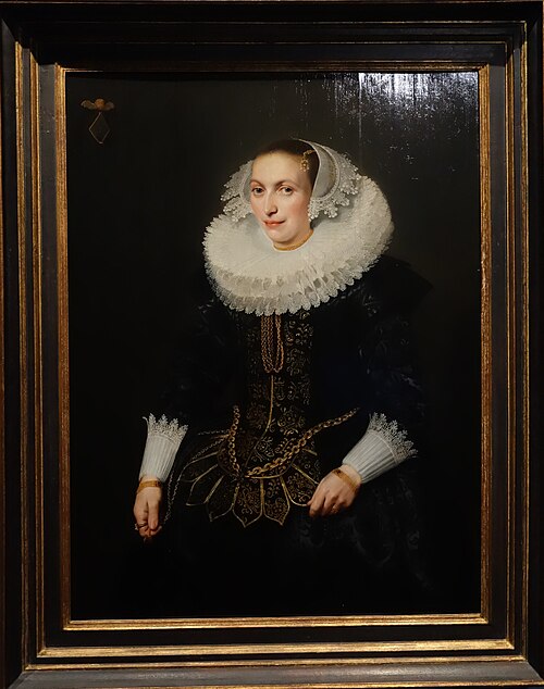 Portrait of Johanna van Heyst (1599- ), 1627, Michiel van Mierevelt