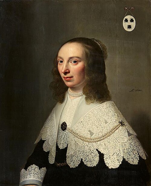 Portrait of Jacomina van der Vorst (1611-1665), 1640, 1640, Michiel van Mierevelt