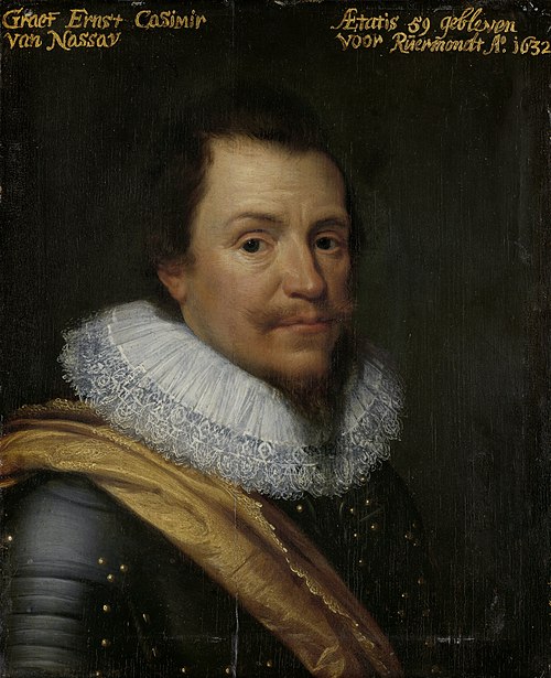 Portrait of Ernst Casimir (1573-1632), Count of Nassau-Dietz, 1700, Michiel van Mierevelt