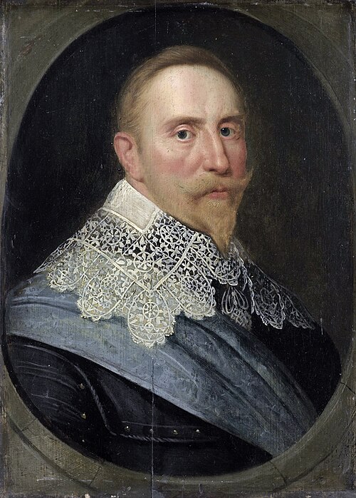 Portrait of Gustav II Adolf (1594-1632), King of Sweden, 1633, Michiel van Mierevelt