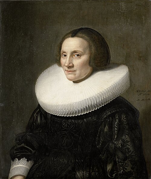 Portrait of Caecilia van Beresteyn (1589-1661), 1640, Michiel van Mierevelt