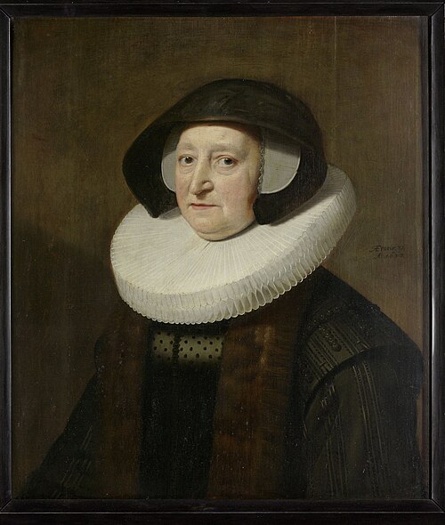 Portrait of Maria Petitpas (?-1640), 1637, Michiel van Mierevelt