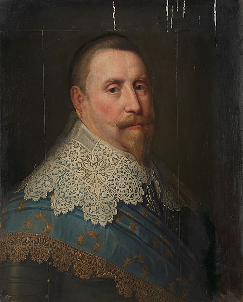 Portrait of Gustav II Adolf (1594-1632), King of Sweden, 1633, Michiel van Mierevelt