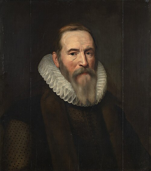 Portrait of Johan van Oldenbarneveldt (1547-1619), 1611, Michiel van Mierevelt