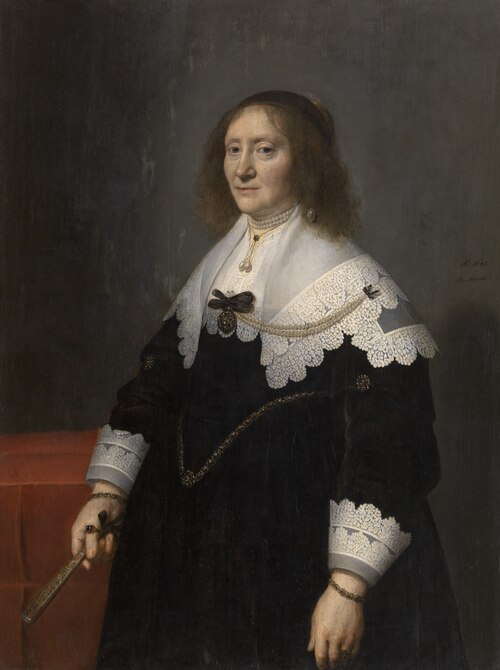 Portrait of Aletta Brasser (1579-1655), 1641, Michiel van Mierevelt