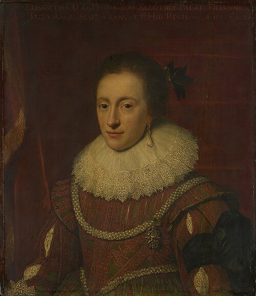 Elizabeth, Queen of Bohemia (1596-1662), 1623, Michiel van Mierevelt