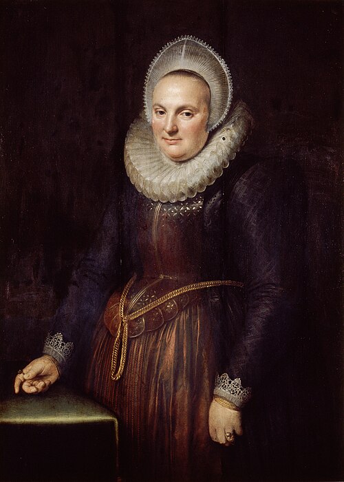 Portrrait of Adriana Bom van Cranenburg (1567-1619), 1610, Michiel van Mierevelt