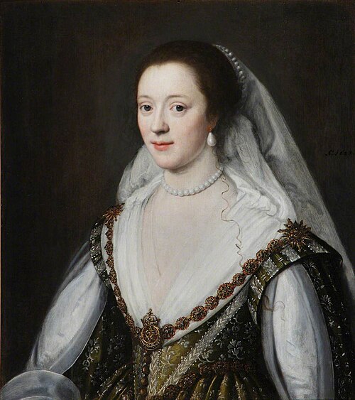 Frances Coke, Viscountess Purbeck (1601-1645), 1623, Michiel van Mierevelt