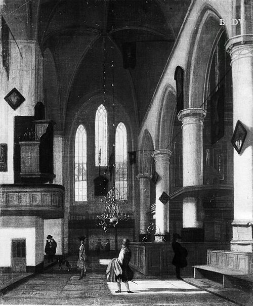Inneres einer Kirche, 1646, Hendrick Cornelisz. van Vliet
