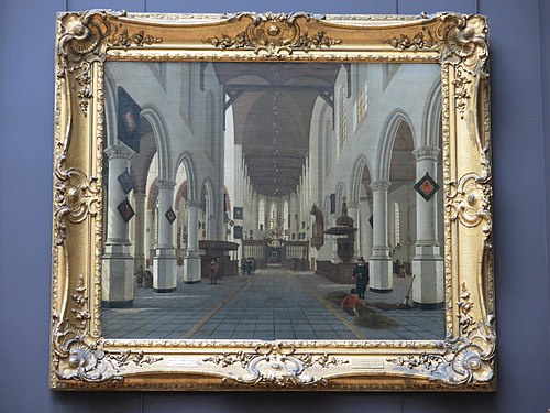 Intérieur de l'Oude Kerk à Delft, 1665, Hendrick Cornelisz. van Vliet