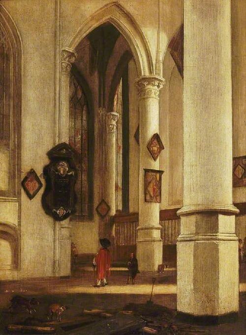 The old Church at Delft, , Hendrick Cornelisz. van Vliet