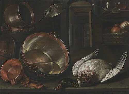 Küchenstillleben, 1612, Cornelis Jacobsz Delff