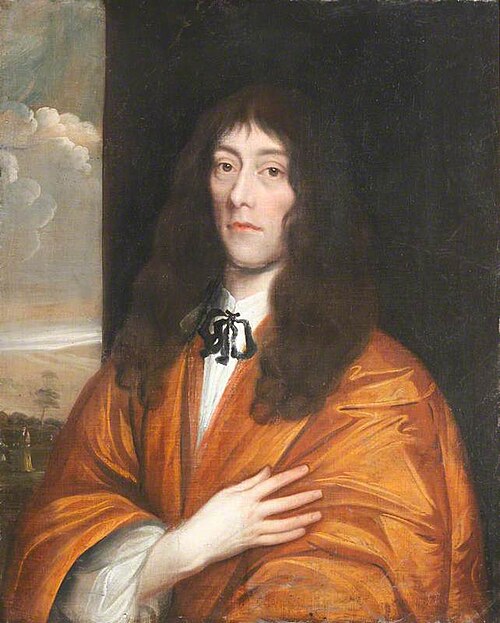 Portrait of an Unknown Poet (?) in an Orange Cloak with Hand on Heart, , Adriaen Hanneman