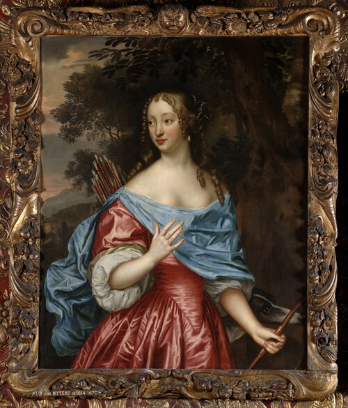 Portrait of mogelijk Jacoba van Orliens (1643-1691), 1649, Jan Mytens