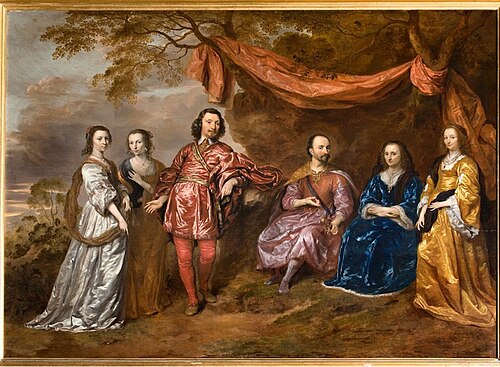 Family portrait of two generations Van Wassenaer Duvenvoirde, 1643, Jan Mytens