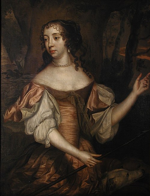 Albertine Agnes, Prinzessin von Oranien, vermählte Fürstin von Nassau-Diez als Göttin Diana, 1650, Jan Mytens