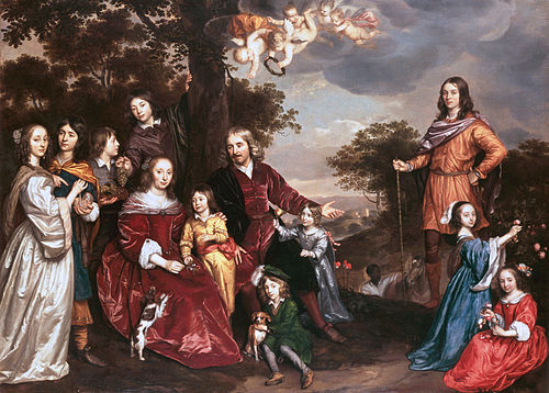 Willem van den Kerckhoven et sa famille, 1652, Jan Mytens