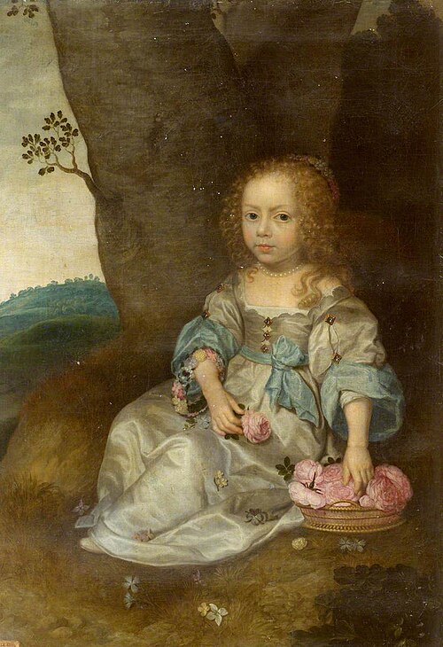 An Unknown Young Girl seated on the Ground with a Basket of Roses, 1652, Jan Mytens