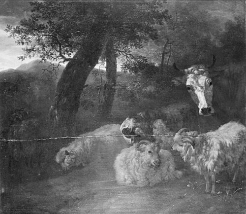 Flock of Sheep in a Wood, 1655, Jacob van der Does