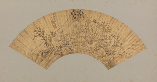 文嘉万梅花庵扇面, , Wen Jia