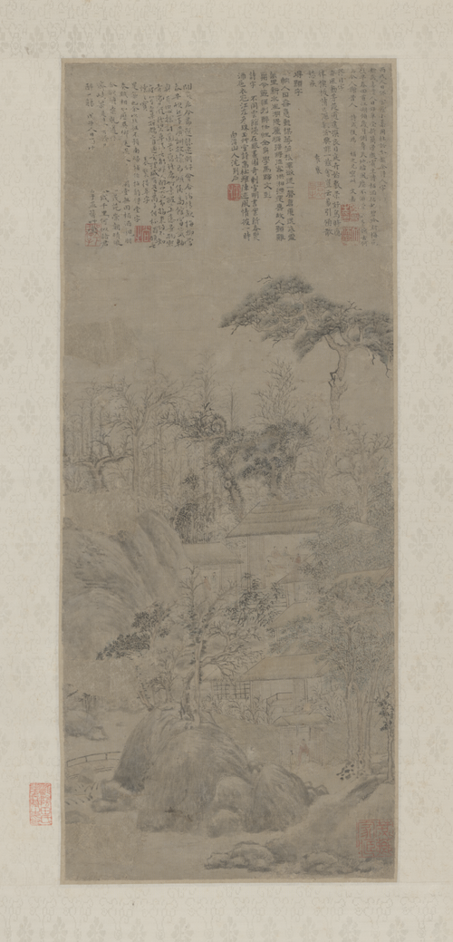 文嘉山水轴, , Wen Jia