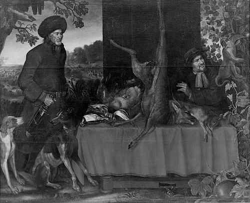 Hunters and Game, 1696, Pieter van der Hulst