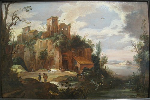 Italian Landscape with Ruins, 1620, Pieter van der Hulst