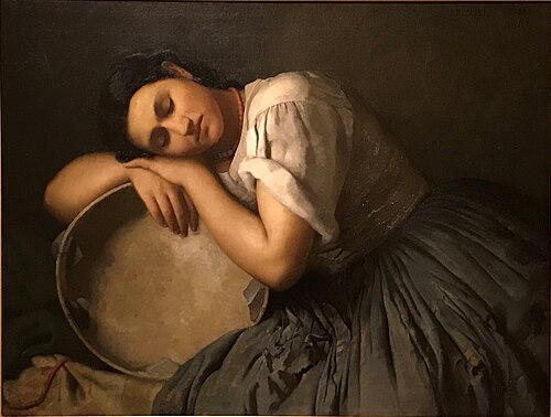The Woman with the Tambourine, 1867, Jean Benner