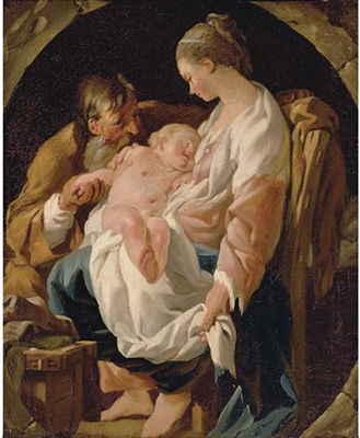 The Holy Family, 1754, Noël Hallé