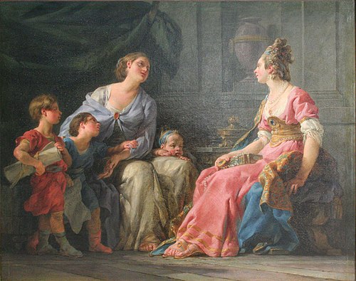 Cornélie, mère des Gracques, 1779, Noël Hallé